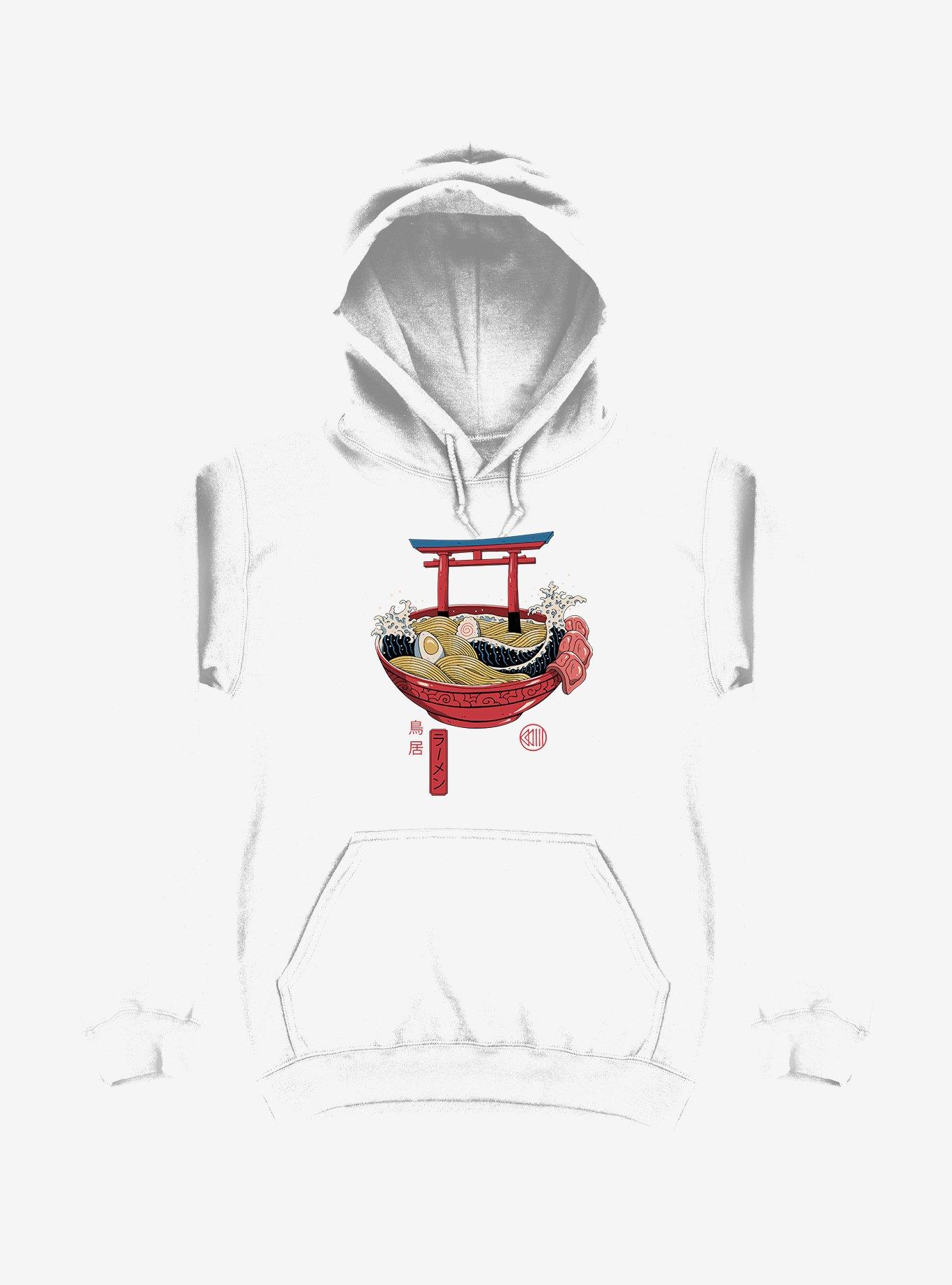 Sacred Ramen Ocean White Hoodie, , hi-res