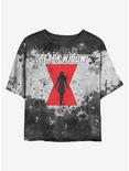 Marvel Black Widow Logo Wash Girls Crop T-Shirt, , hi-res