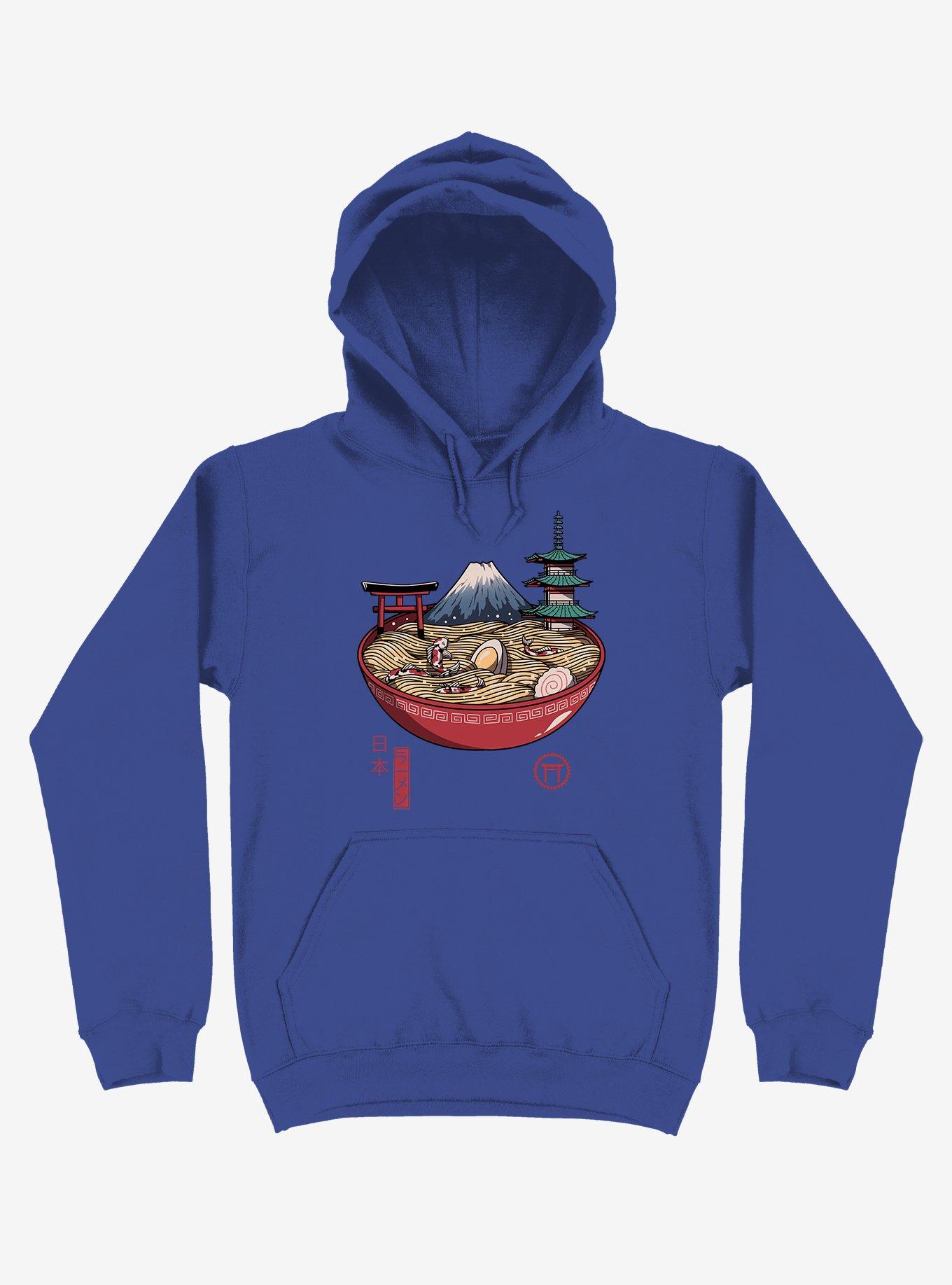 Japanese Ramen Royal Blue Hoodie, , hi-res