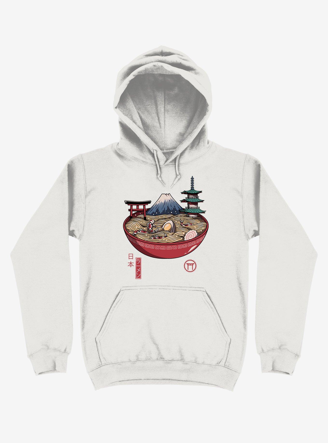 Japanese Ramen White Hoodie WHITE Hot Topic