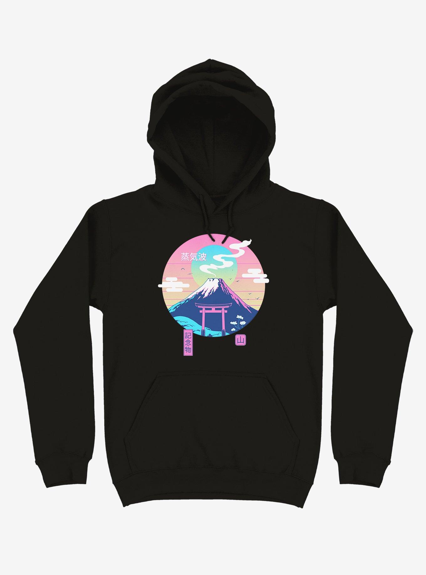 Fuji Wave Black Hoodie, , hi-res
