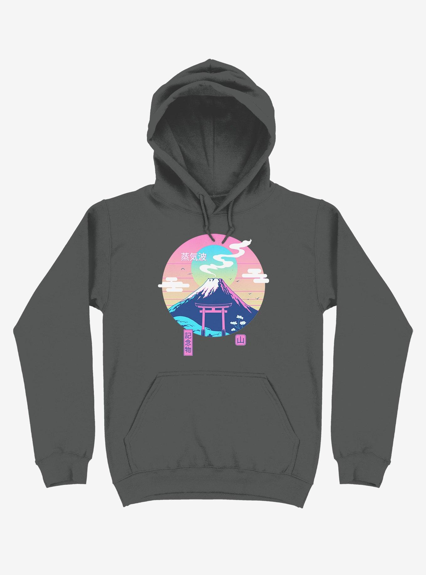 Fuji Wave Asphalt Grey Hoodie, , hi-res