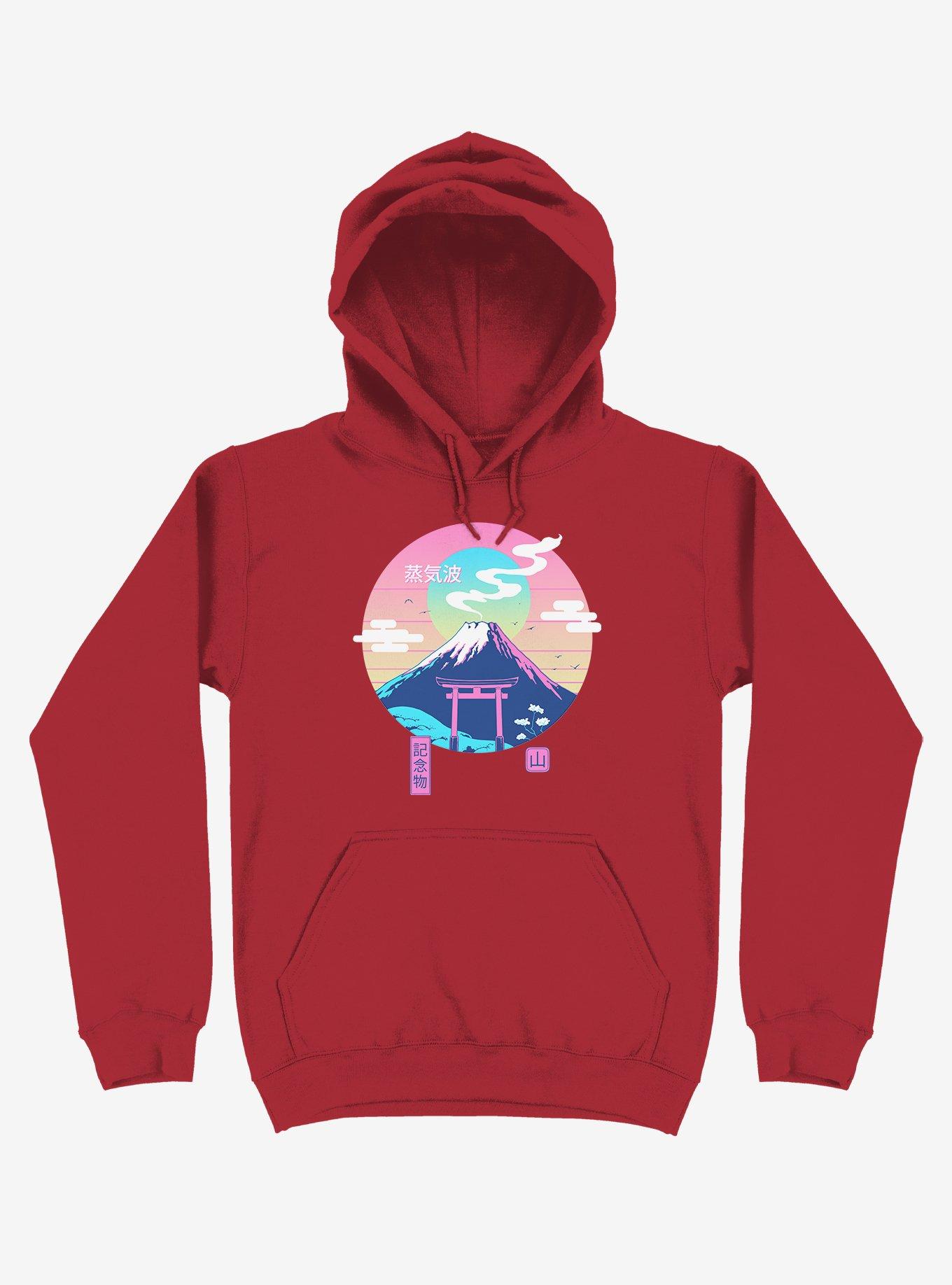 Fuji Wave Red Hoodie, , hi-res