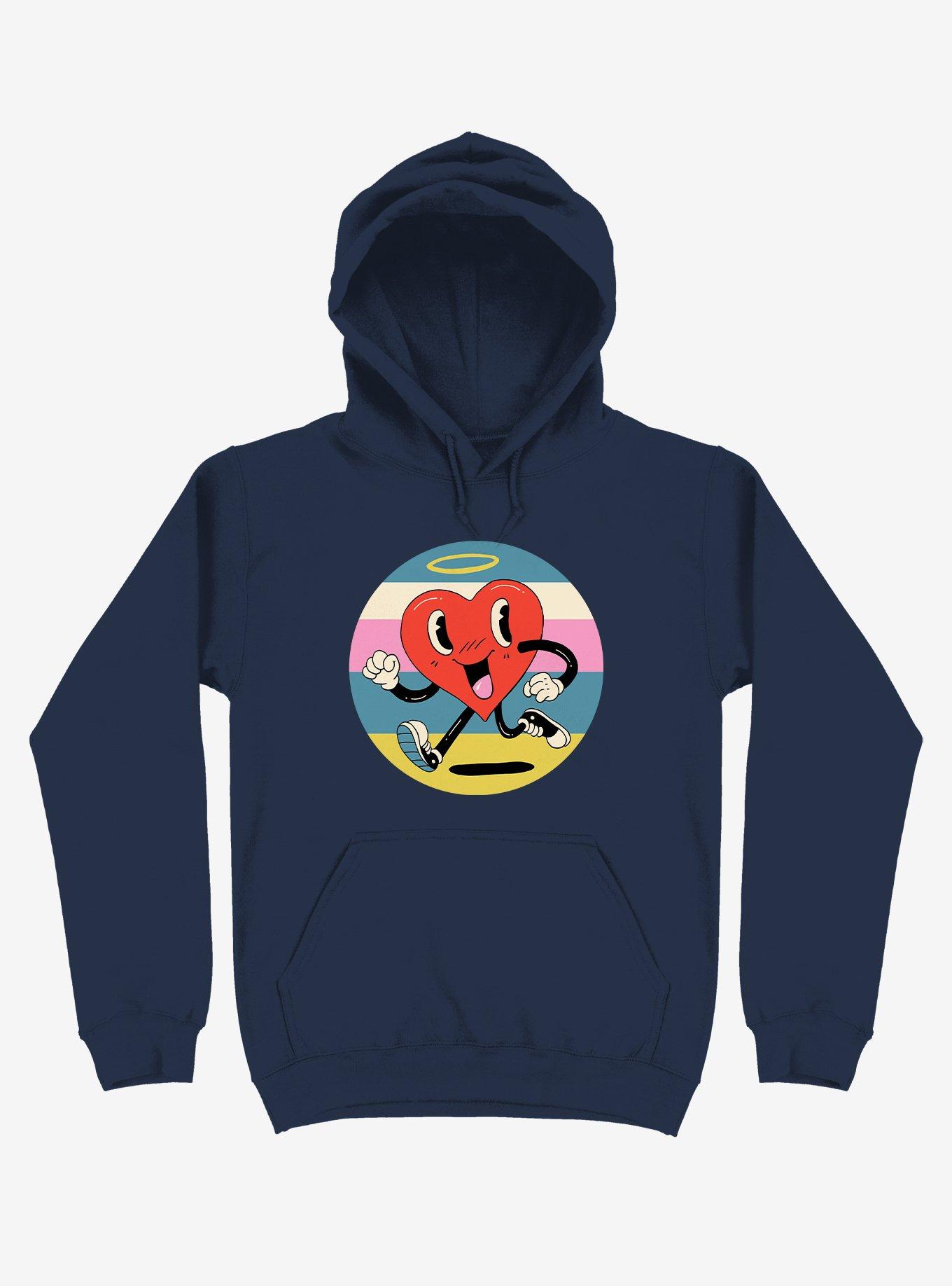 Grateful Heart Navy Blue Hoodie, NAVY, hi-res