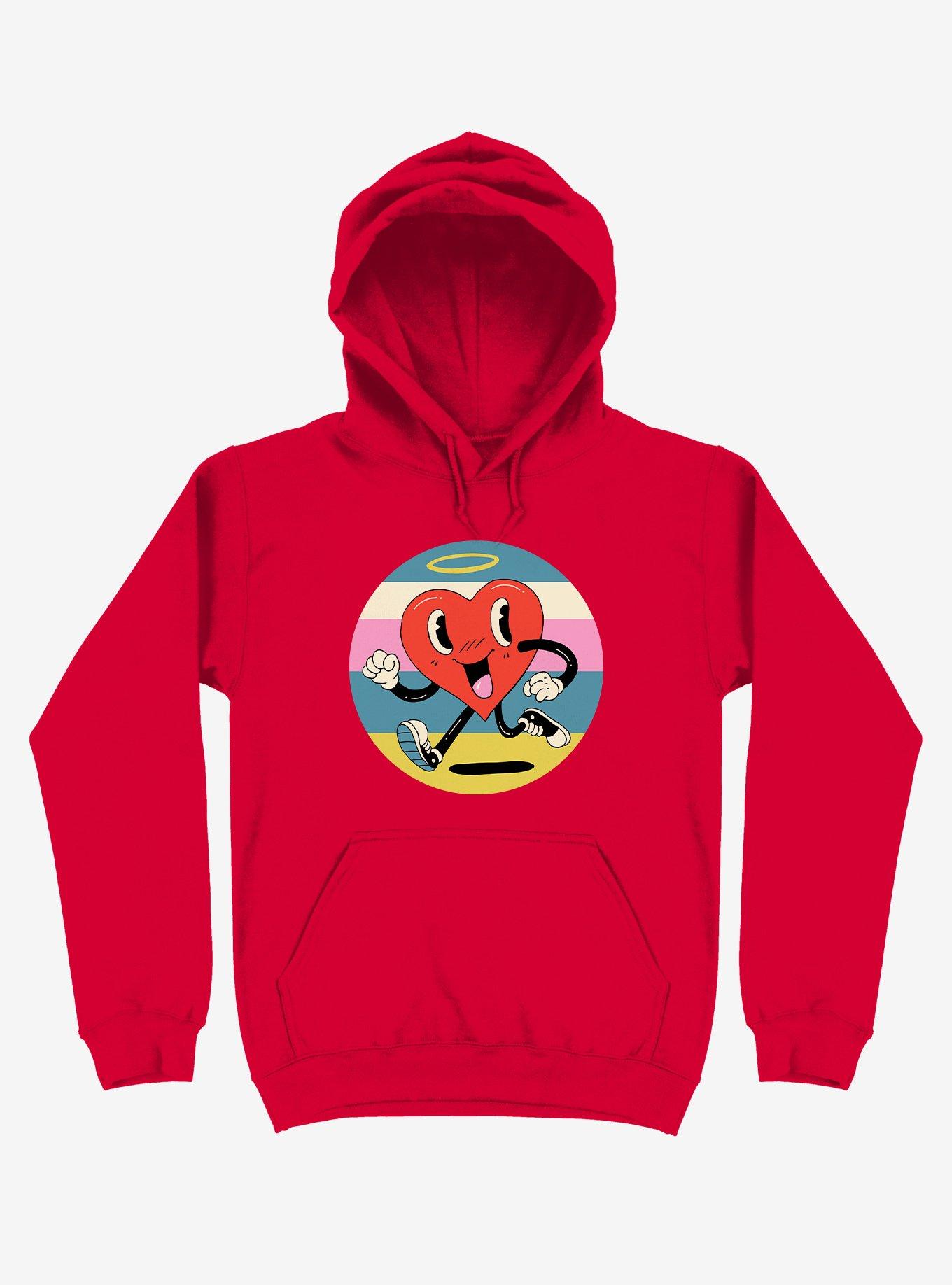 Grateful Heart Red Hoodie, RED, hi-res