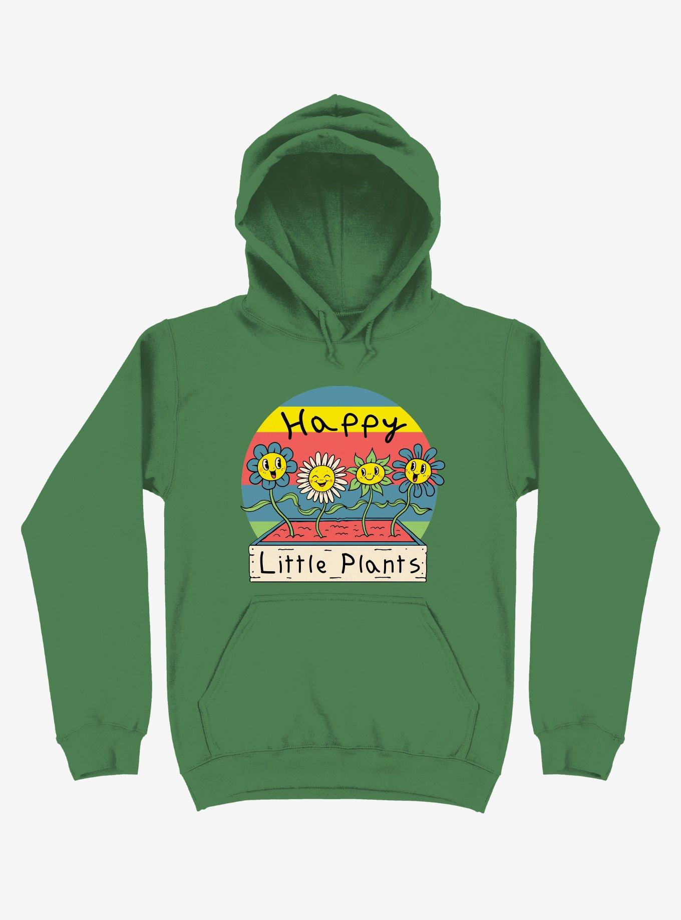 Happy Little Plants Kelly Green Hoodie, KELLY GREEN, hi-res