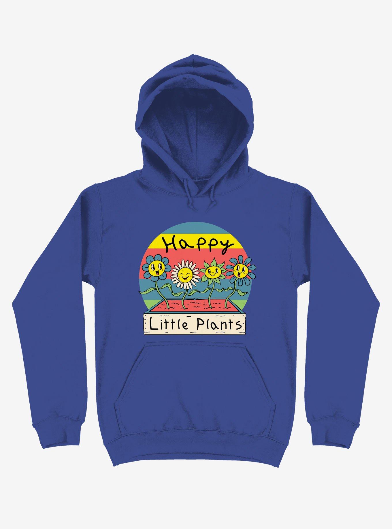 Happy Little Plants Royal Blue Hoodie, ROYAL, hi-res