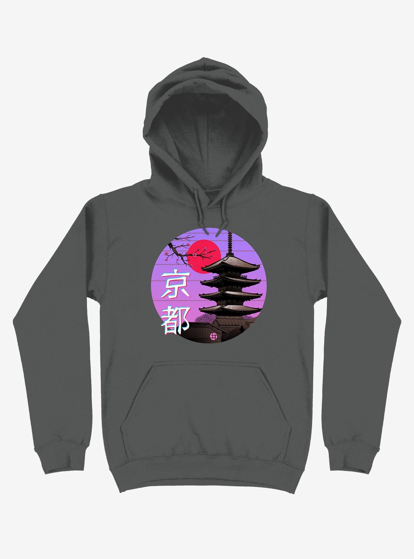 Kyoto Wave Asphalt Grey Hoodie, , hi-res