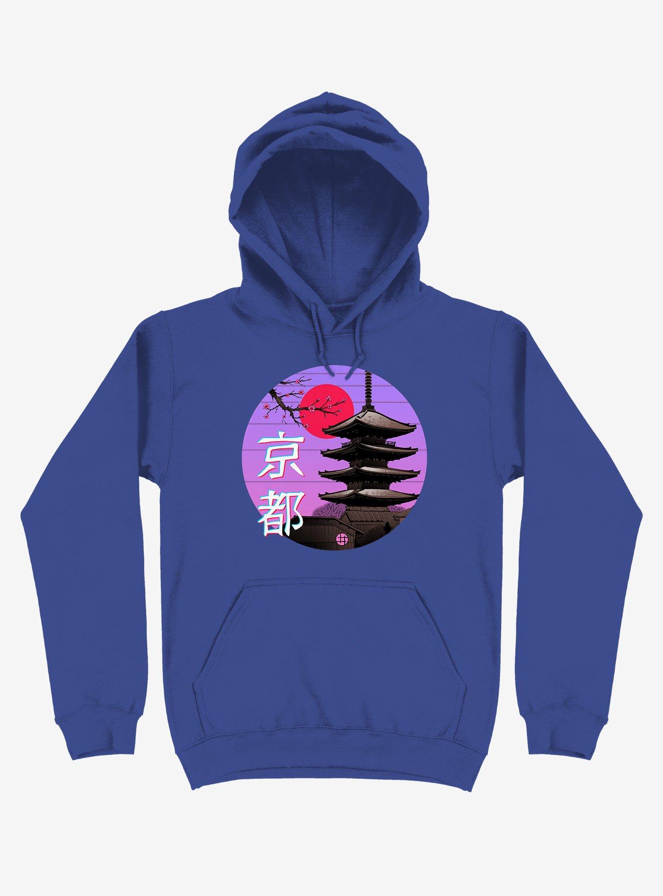 Kyoto Wave Royal Blue Hoodie, ROYAL, hi-res