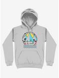 Land Of The Bold And Abstract Silver Hoodie, SILVER, hi-res