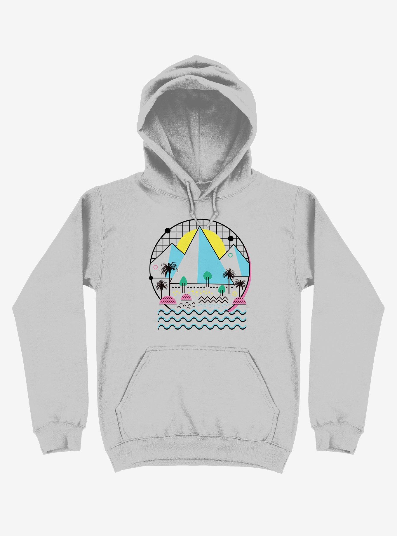 Land Of The Bold And Abstract Silver Hoodie, , hi-res
