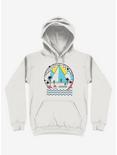 Land Of The Bold And Abstract White Hoodie, WHITE, hi-res