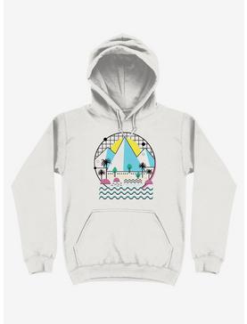 Land Of The Bold And Abstract White Hoodie, , hi-res