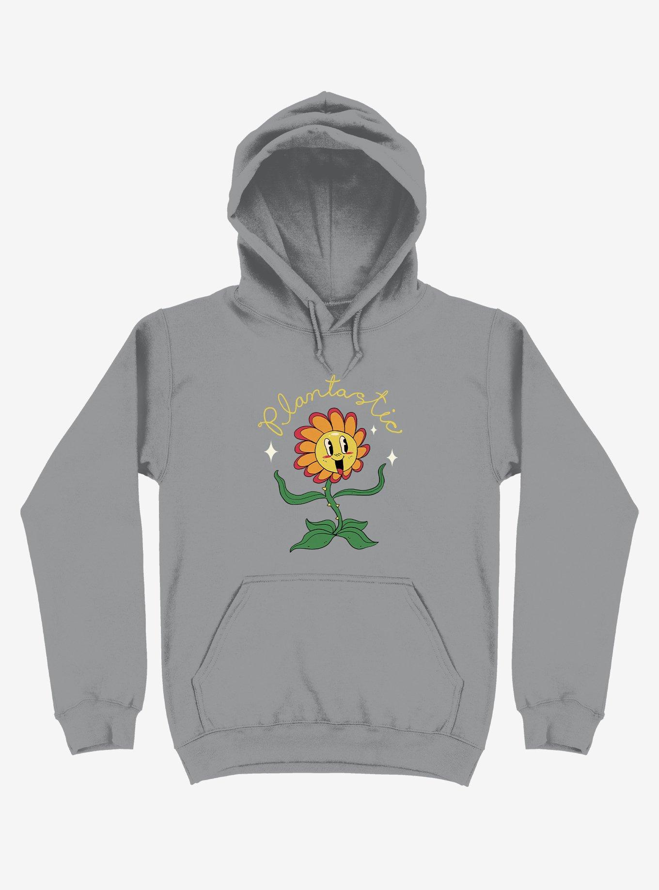 Plantastic Day! Silver Hoodie, SILVER, hi-res