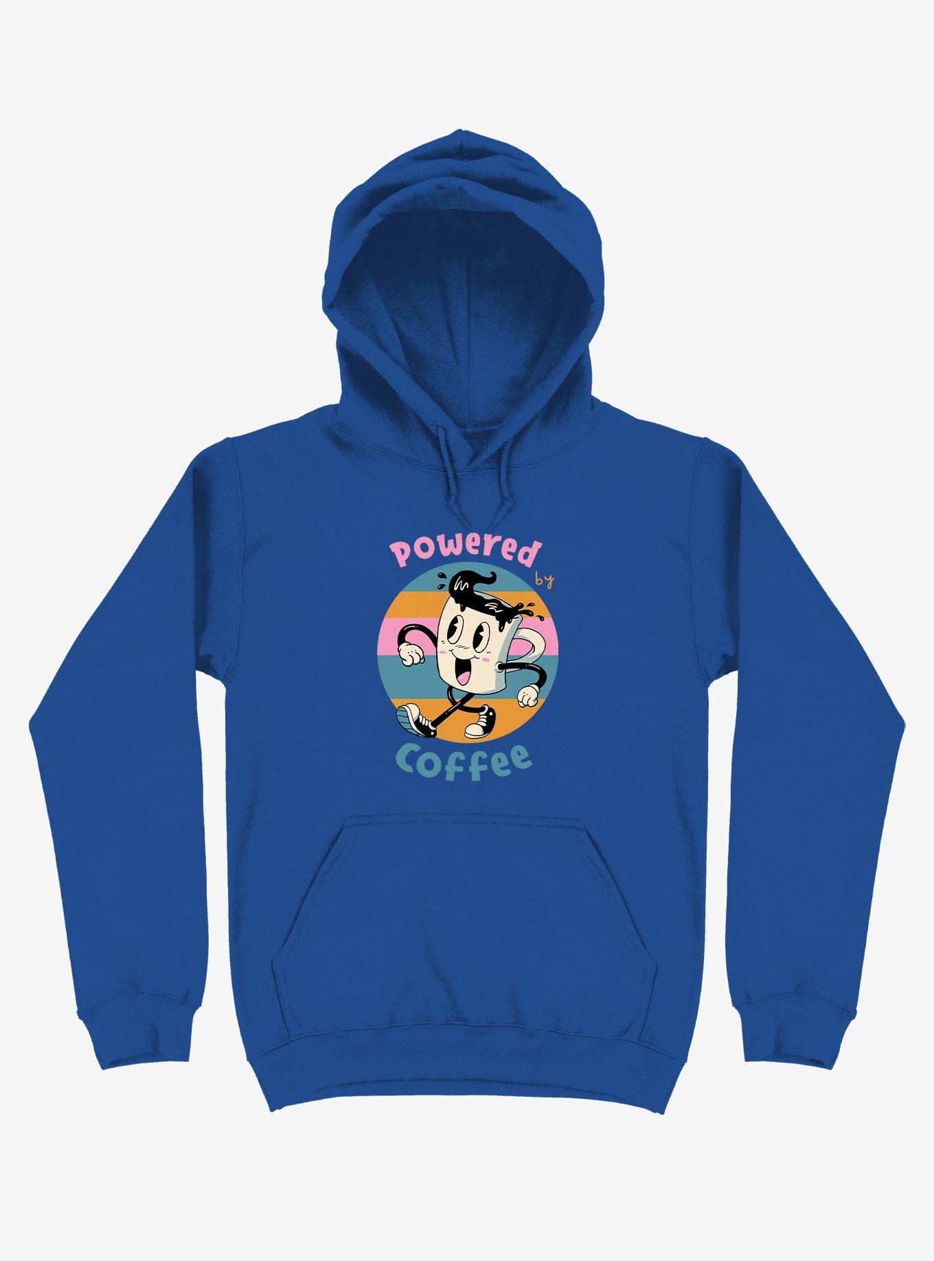 Powered By Coffee Royal Blue Hoodie, , hi-res