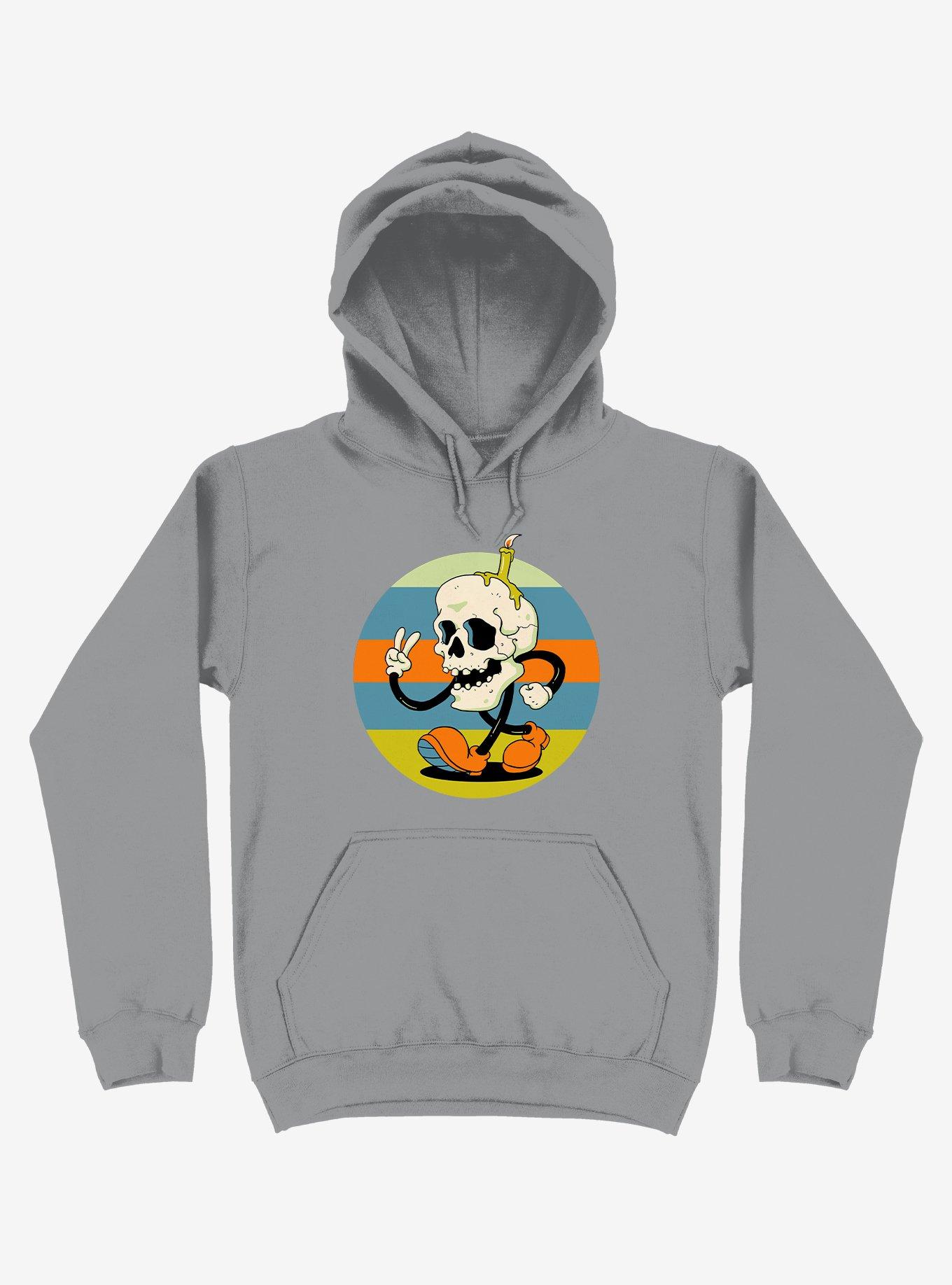 Skull Candle Boy Silver Hoodie, SILVER, hi-res