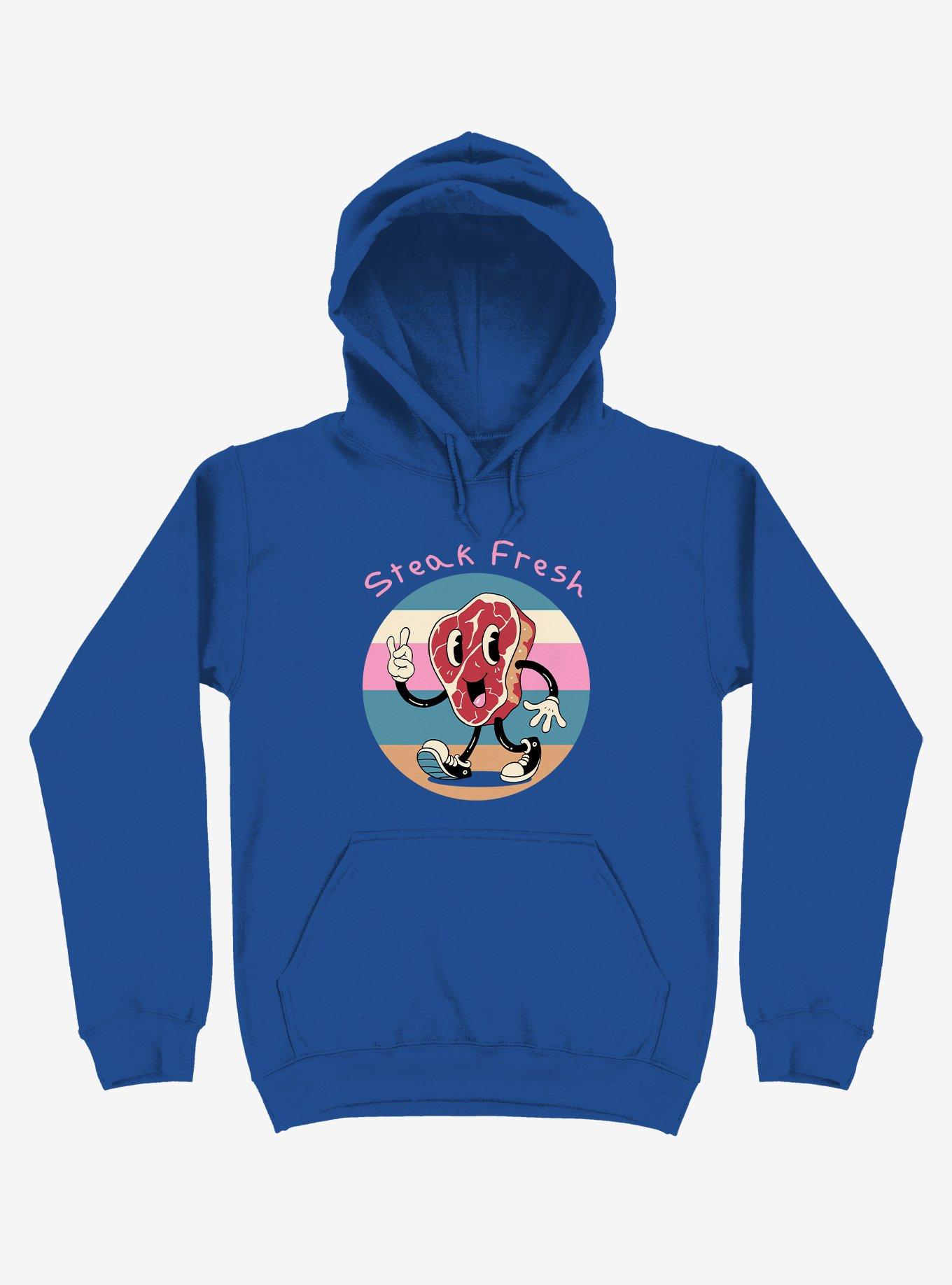 Steak Fresh! Royal Blue Hoodie, ROYAL, hi-res