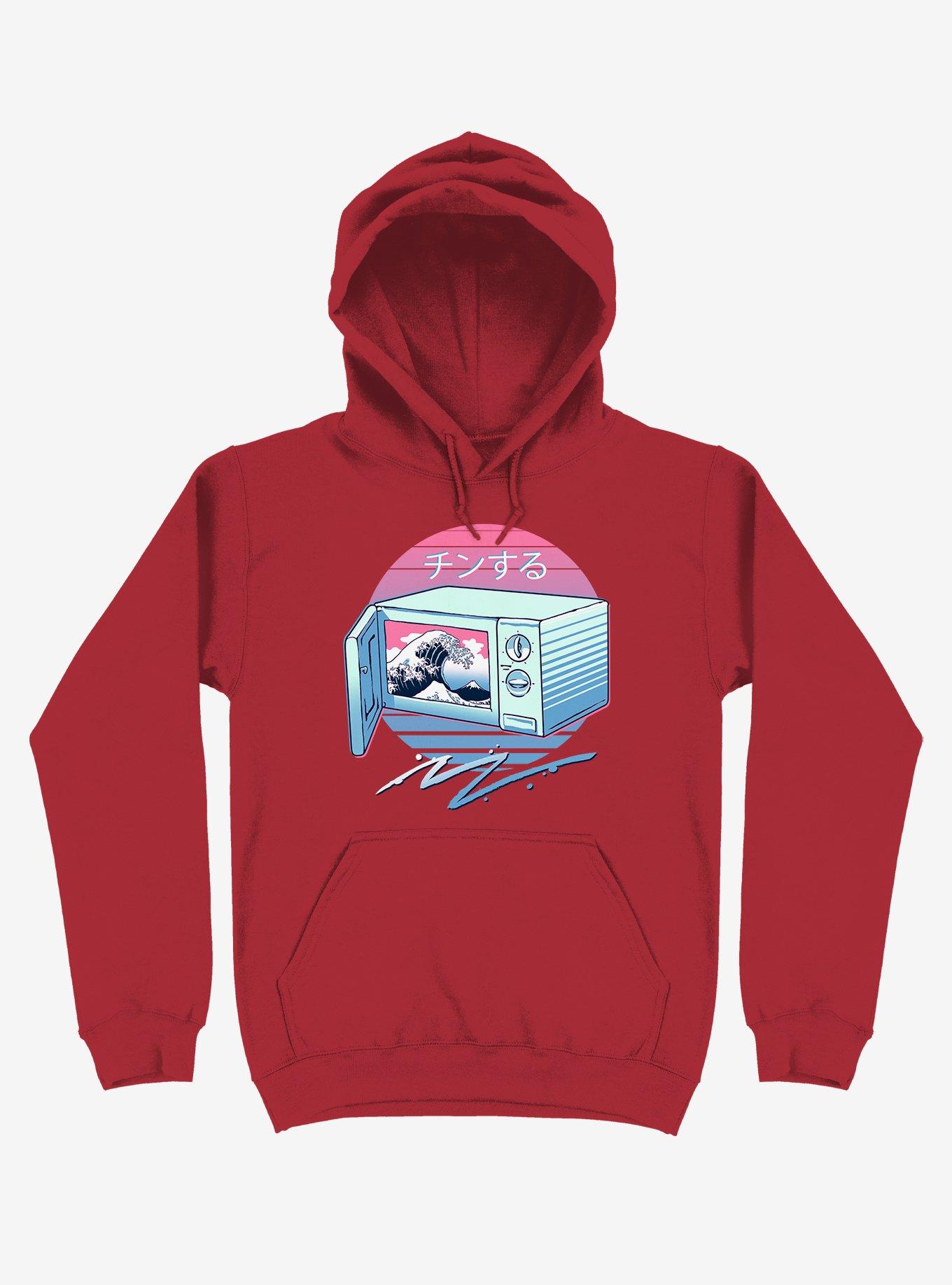 The Micro Wave! Red Hoodie, RED, hi-res