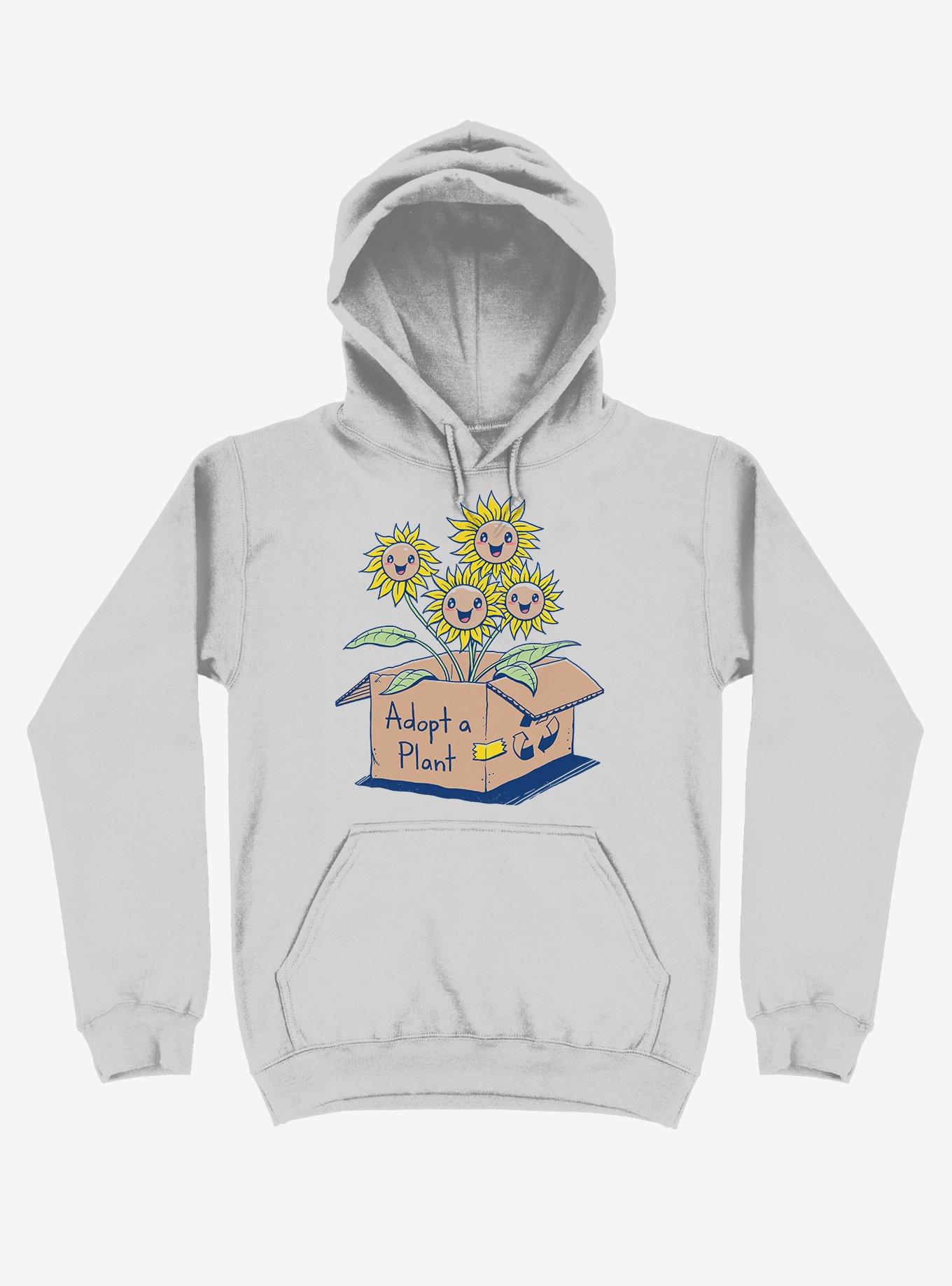 Adopt A Plant Silver Hoodie, SILVER, hi-res