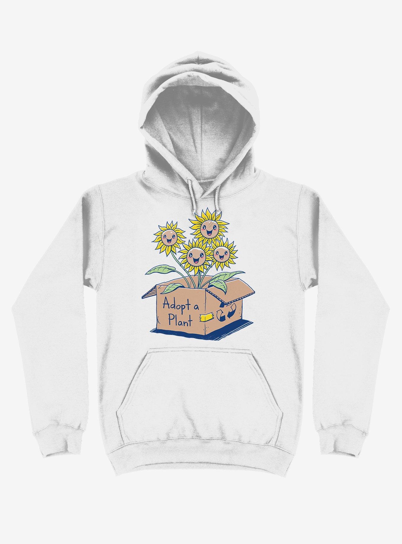 Adopt A Plant White Hoodie