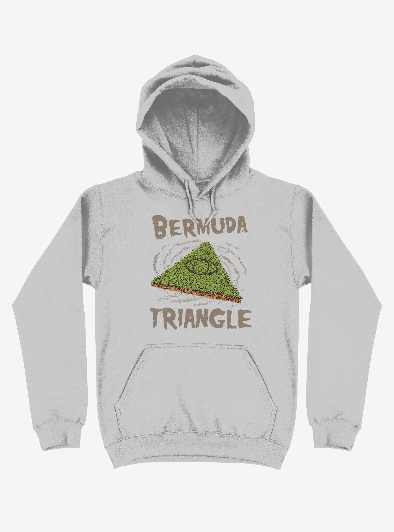 Bermuda Triangle Grass Silver Hoodie, SILVER, hi-res