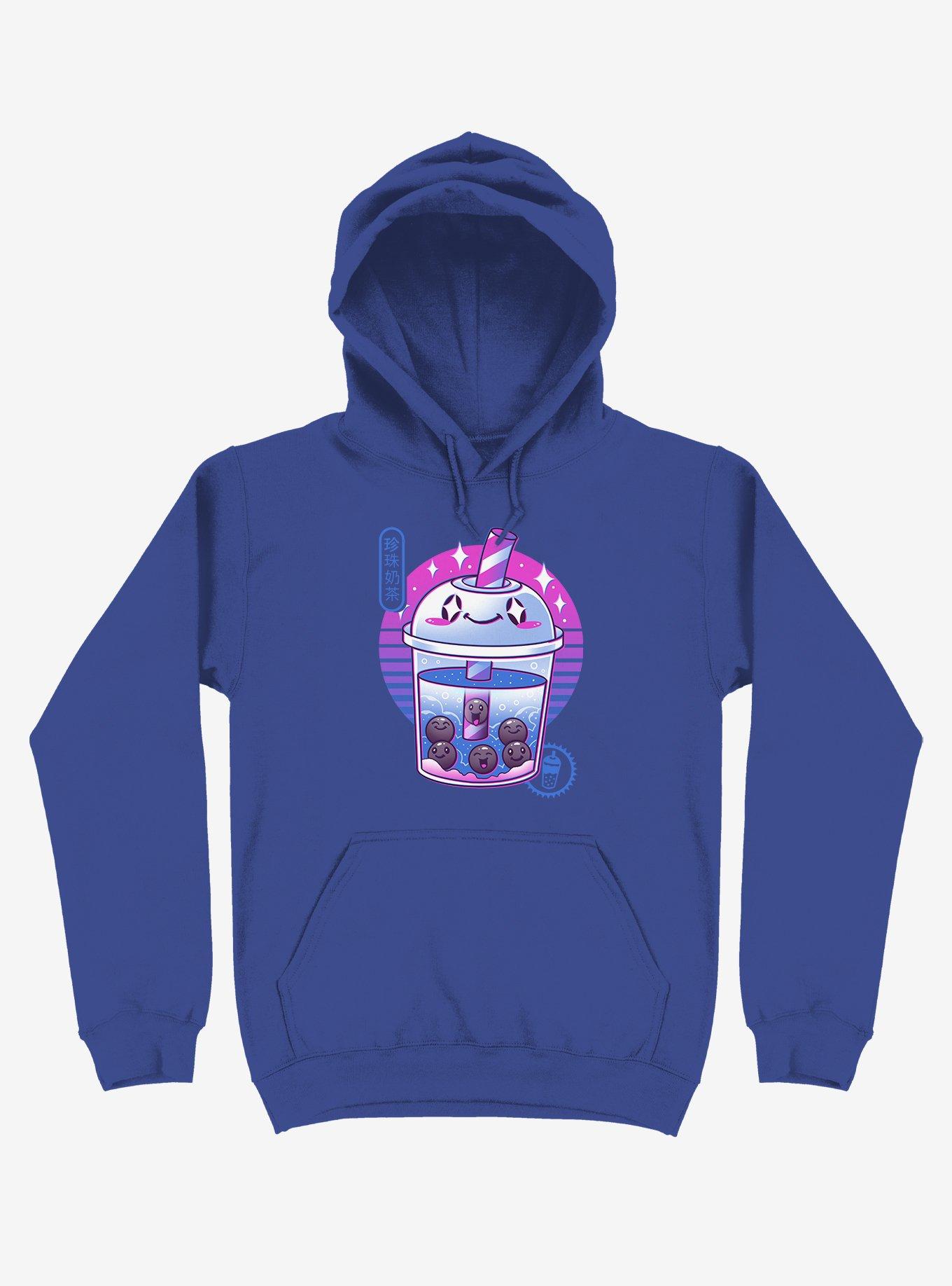 Boba Wave Tea Royal Blue Hoodie, ROYAL, hi-res