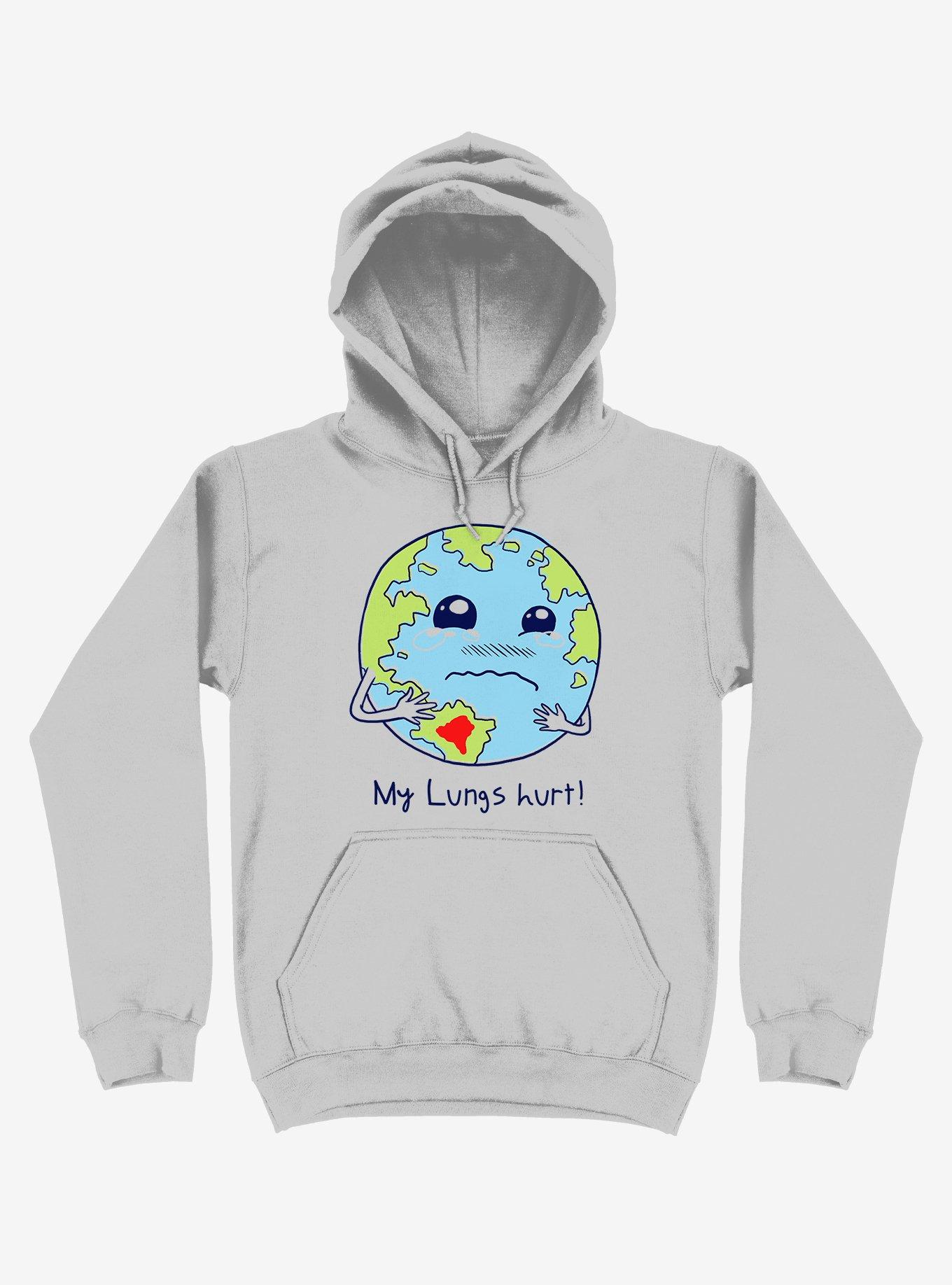 Lungs Of Earth Silver Hoodie, , hi-res