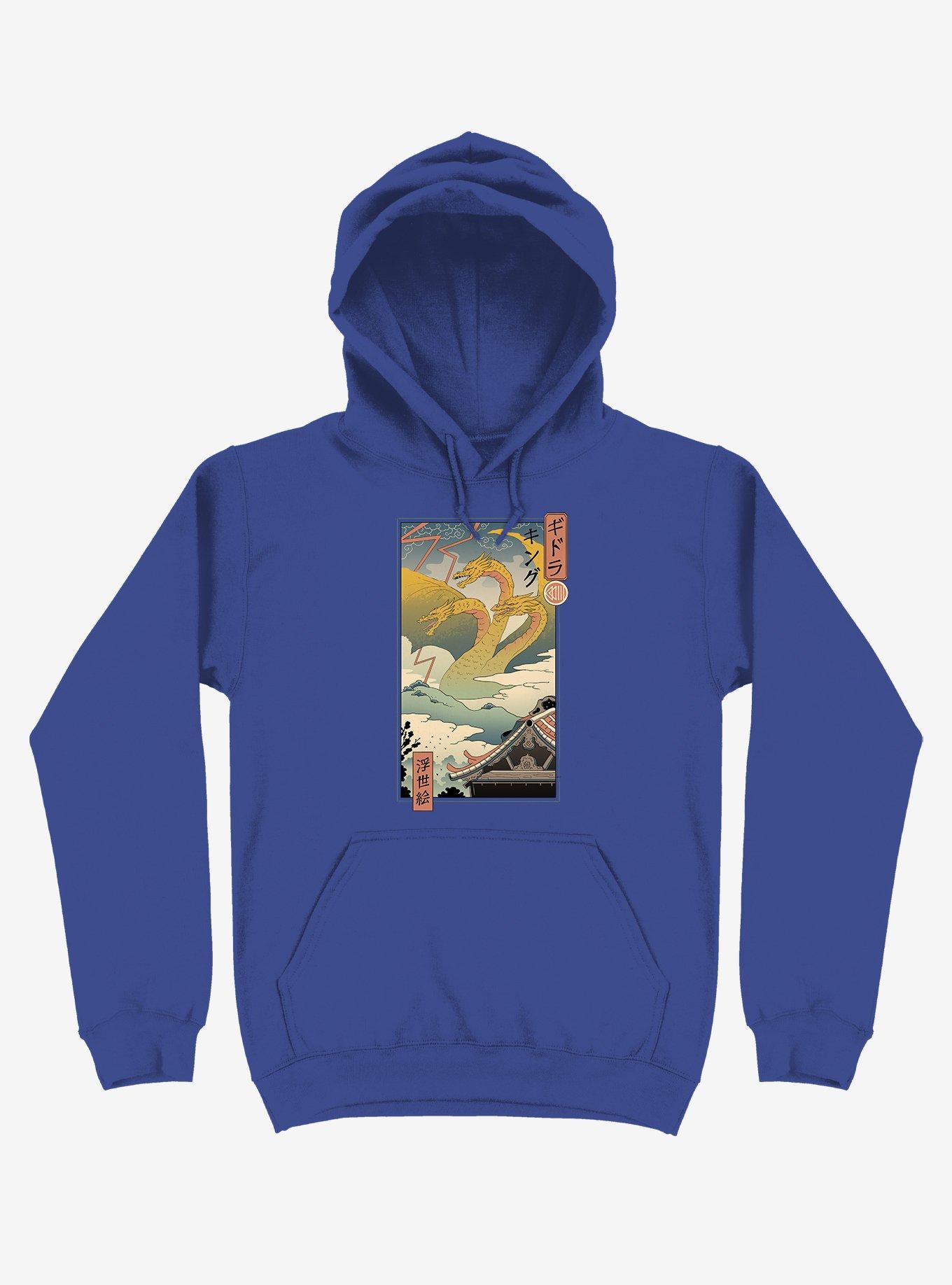 Monster Zero Ukiyo-e Royal Blue Hoodie, ROYAL, hi-res