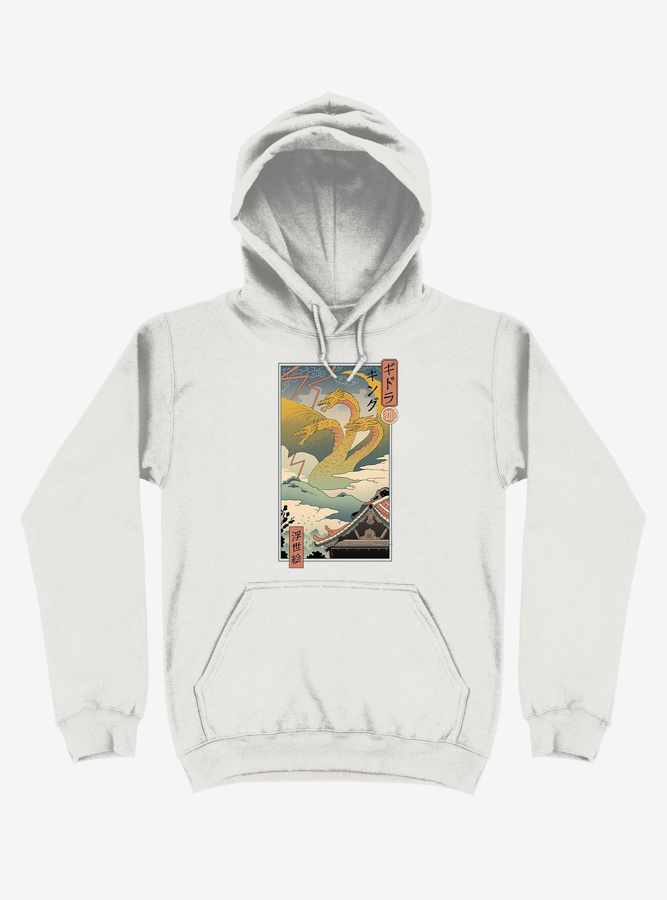 Monster Zero Ukiyo-e White Hoodie