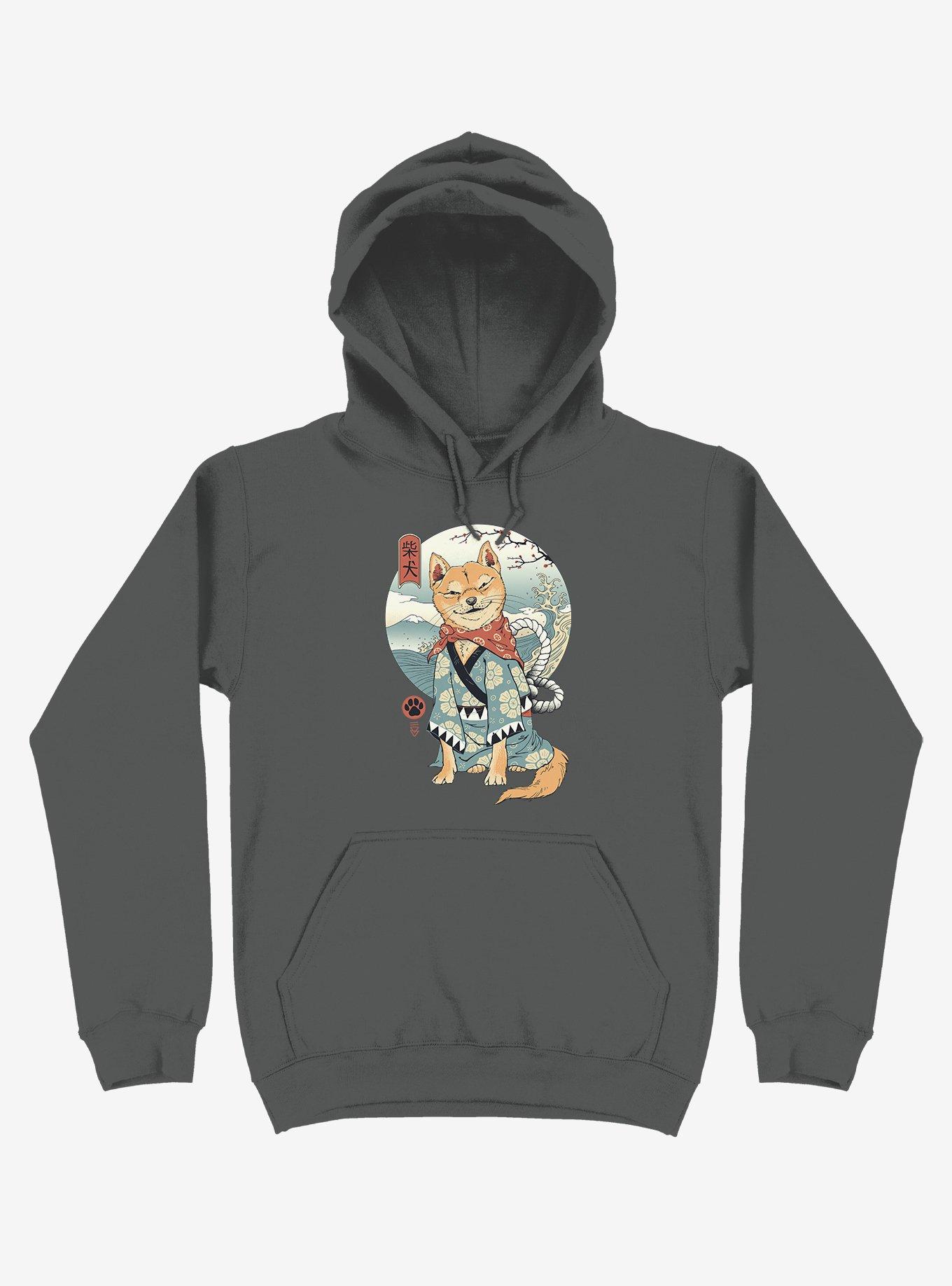 Shiba Inu Asphalt Grey Hoodie, , hi-res