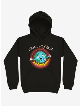 That's All Folks! Earth On Fire Black Hoodie, , hi-res