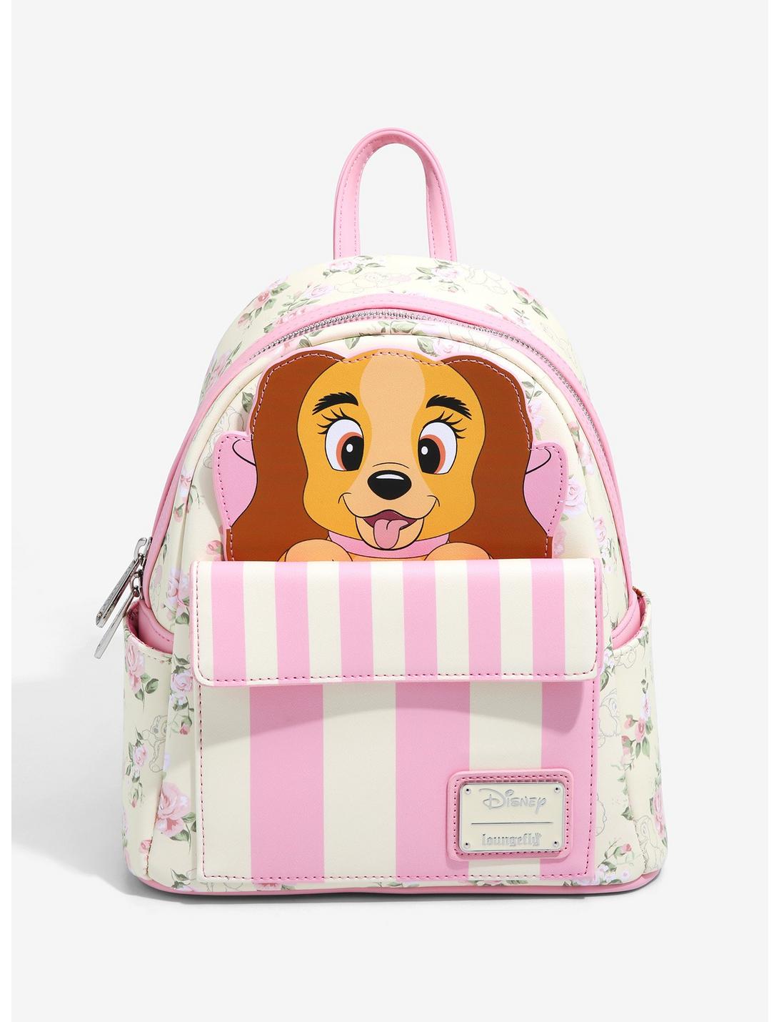 Loungefly Disney Lady and the Tramp Hat Box Mini Backpack 