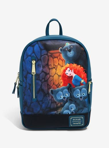 Loungefly brave backpack and cardholder set Loungefly Disney Pixar Brave Triplets Mini Backpack  main image 4