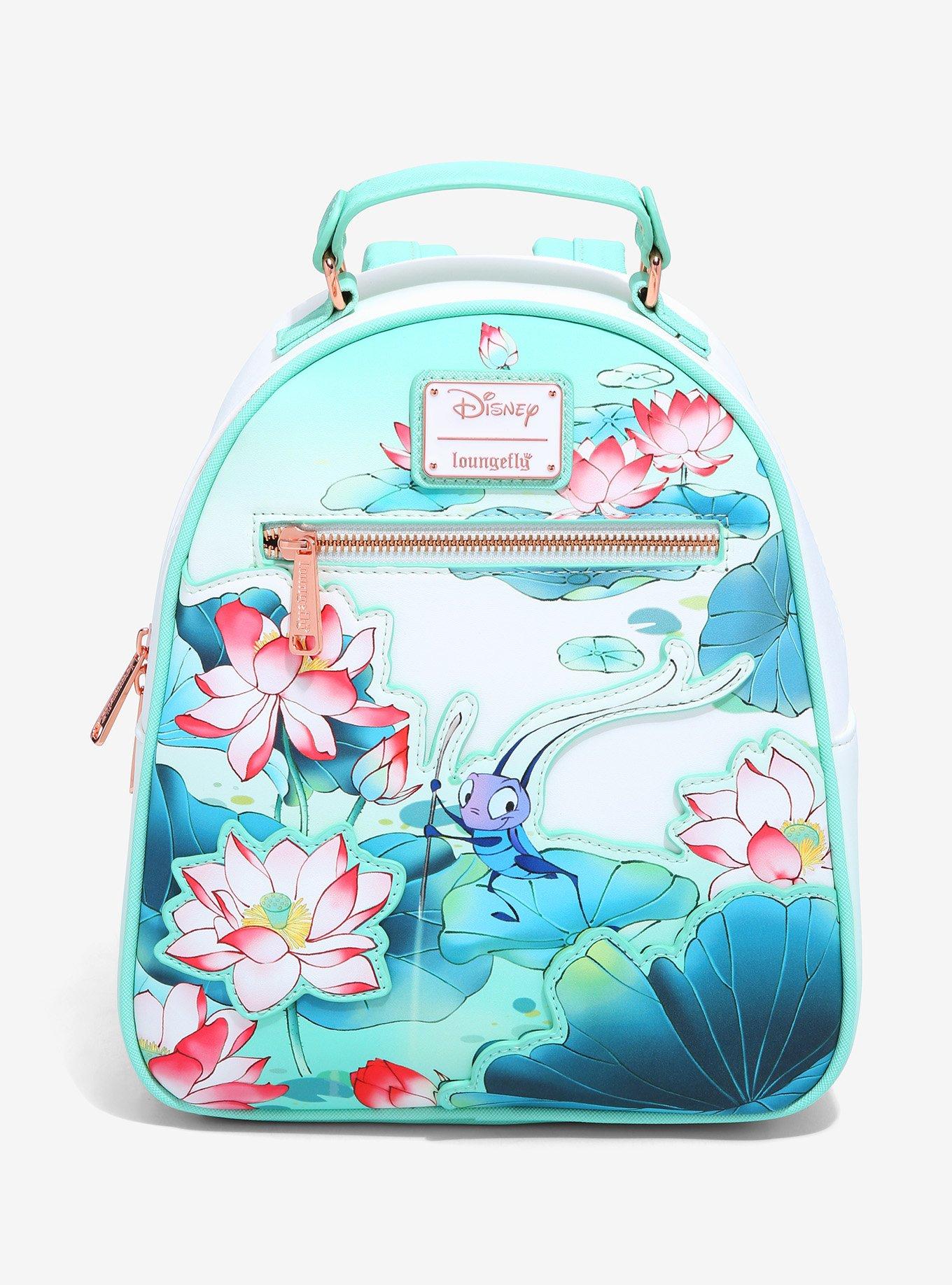 Loungefly Disney Mulan Cri Kee Mulan Lotus Mini Backpack BoxLunch Exclusive