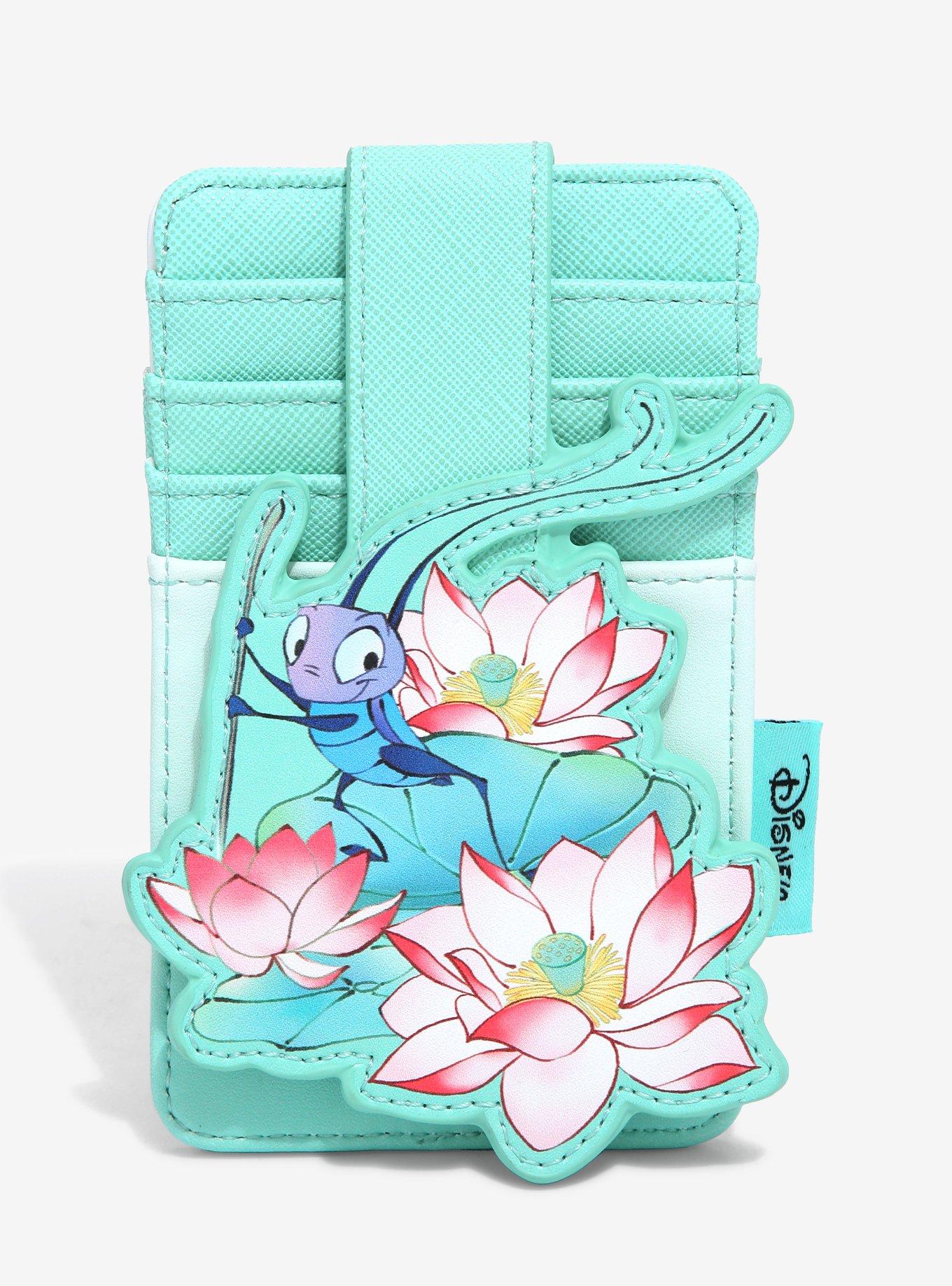 Loungefly Disney Mulan Cri-Kee & Mulan Lotus Cardholder - BoxLunch Exclusive