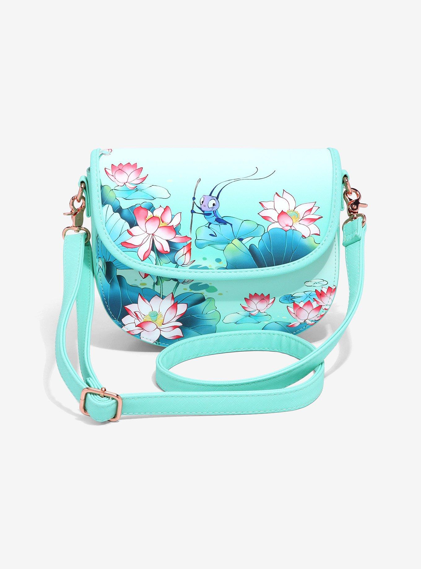 Loungefly Disney Mulan Cri-Kee & Mulan Lotus Crossbody Bag - BoxLunch Exclusive