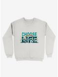 Choose To Live The Life Sweatshirt, WHITE, hi-res