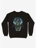 Cosmic Purrrcraft Sweatshirt, BLACK, hi-res