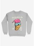 Kawaii Ice Cream Sweatshirt, SILVER, hi-res
