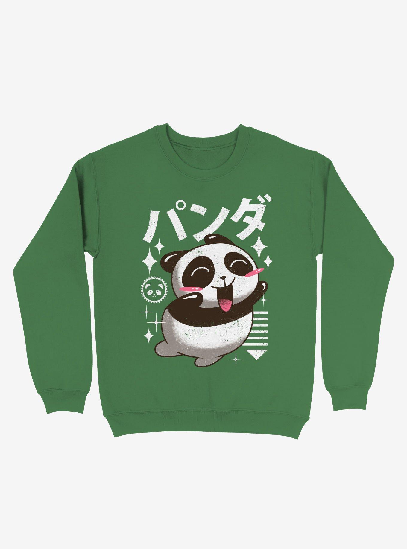 Kawaii Panda Sweatshirt, , hi-res