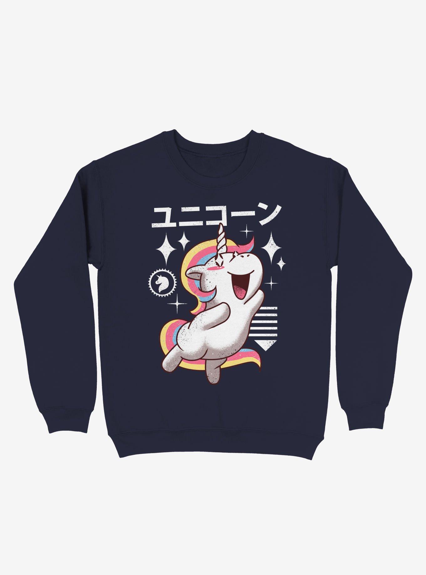 Kawaii Unicorn Sweatshirt, , hi-res