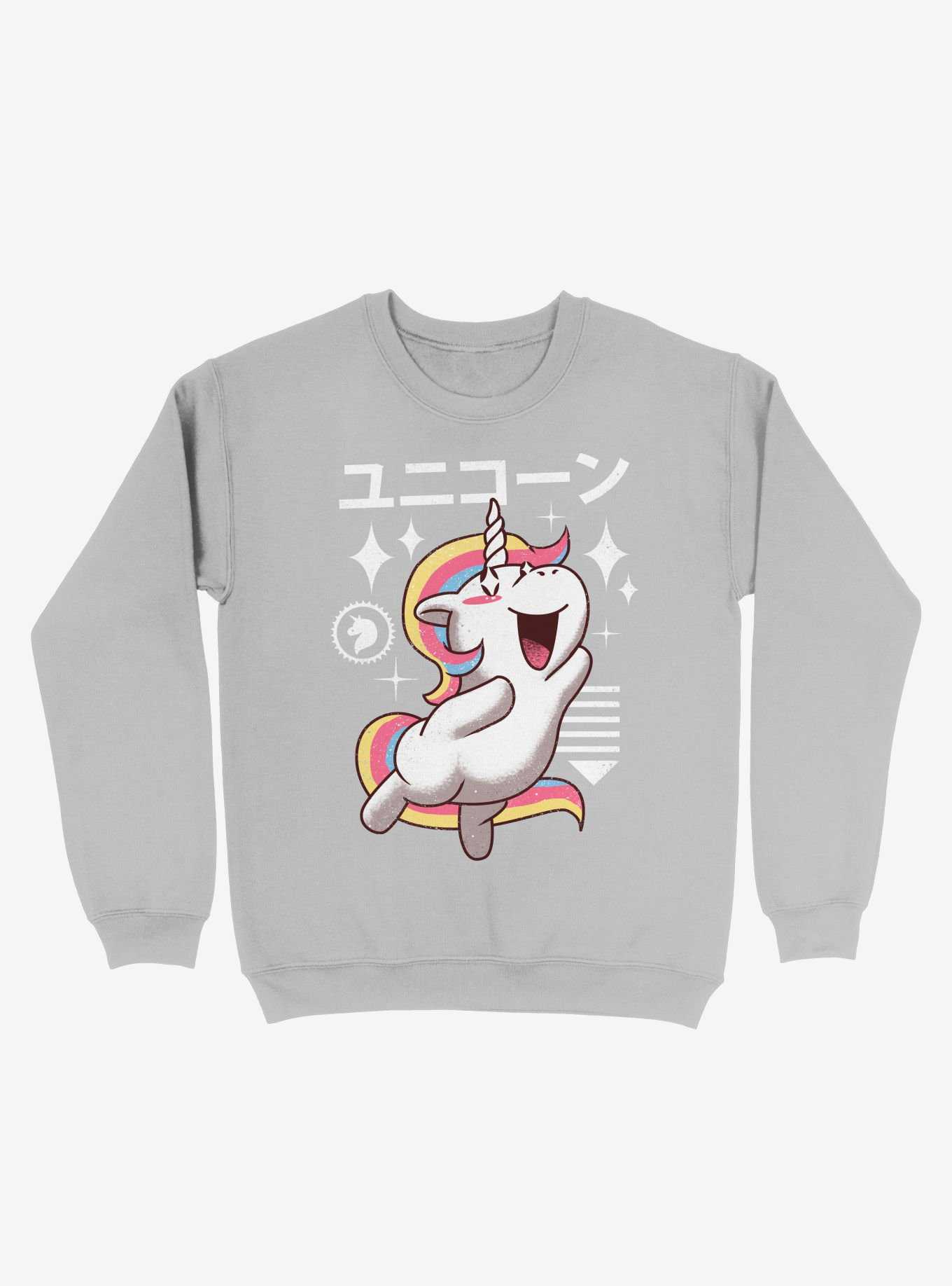 Kawaii Unicorn Sweatshirt, , hi-res
