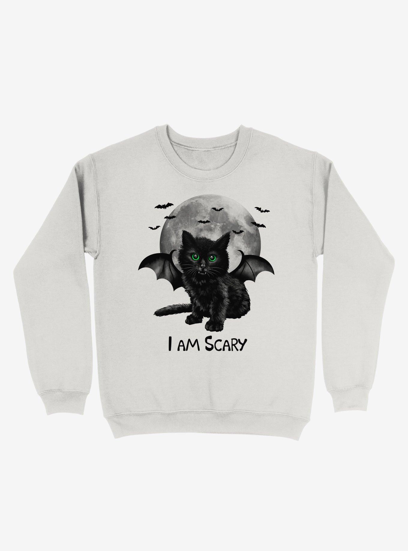 Scary Cat Sweatshirt, , hi-res