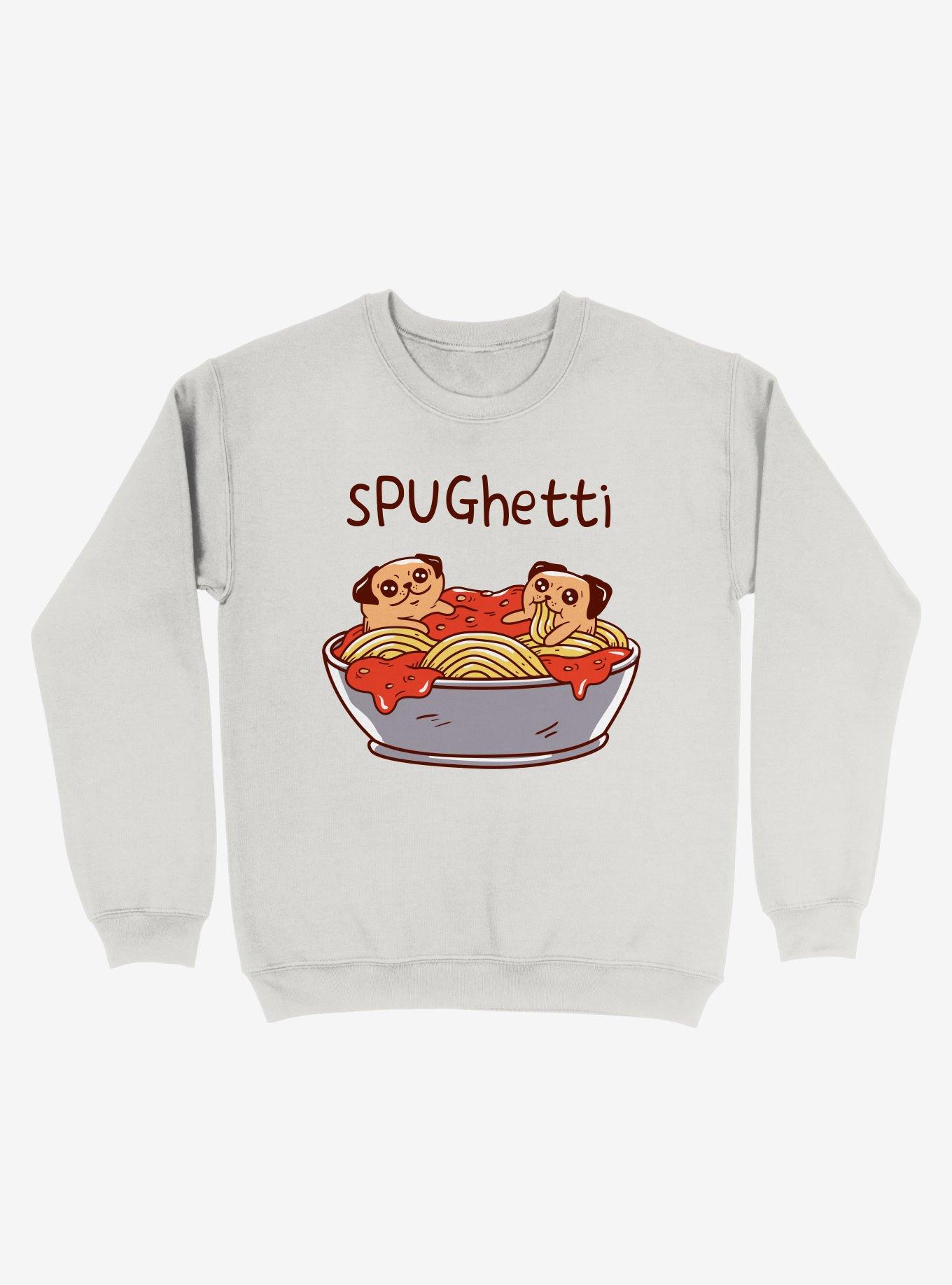 sPUGhetti Sweatshirt, WHITE, hi-res