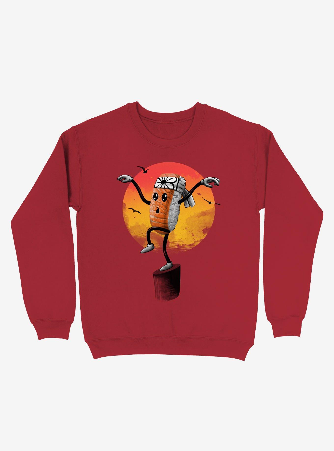 Sushi Style Sweatshirt, RED, hi-res