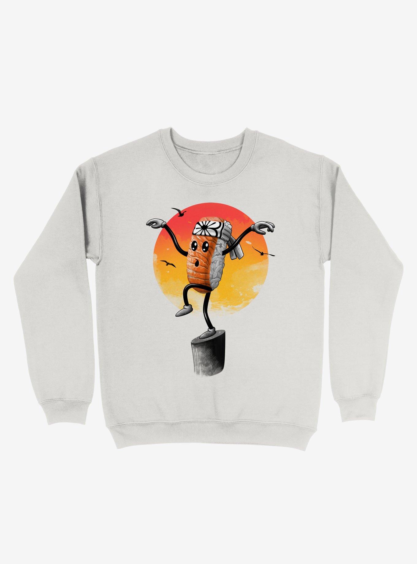 Sushi Style Sweatshirt, WHITE, hi-res