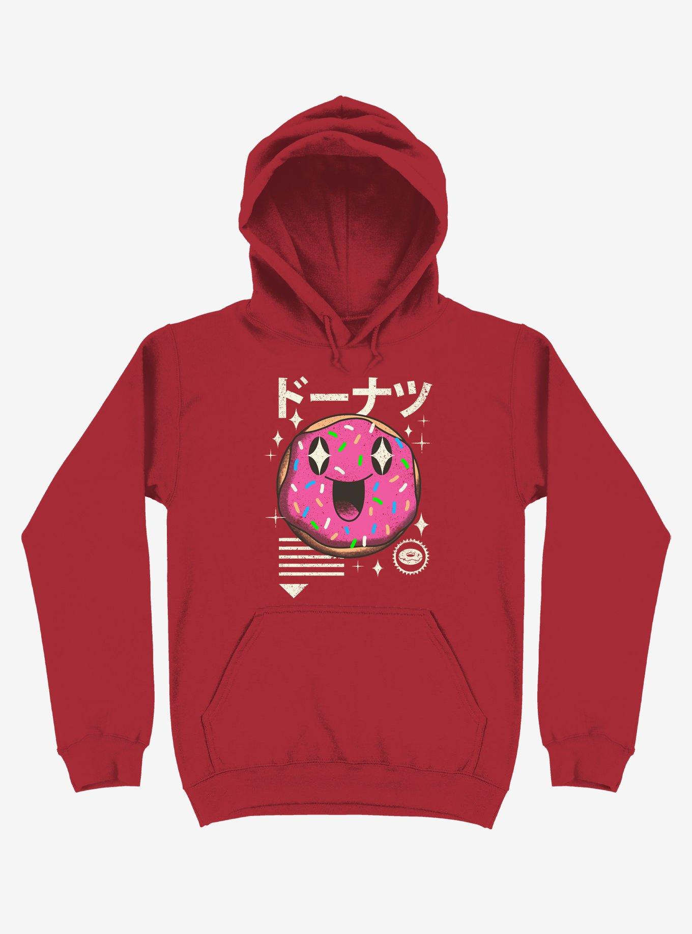 Kawaii Donut Red Hoodie