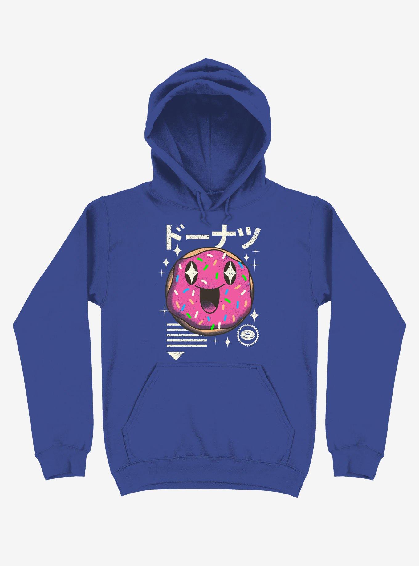 Kawaii Donut Royal Blue Hoodie, ROYAL, hi-res