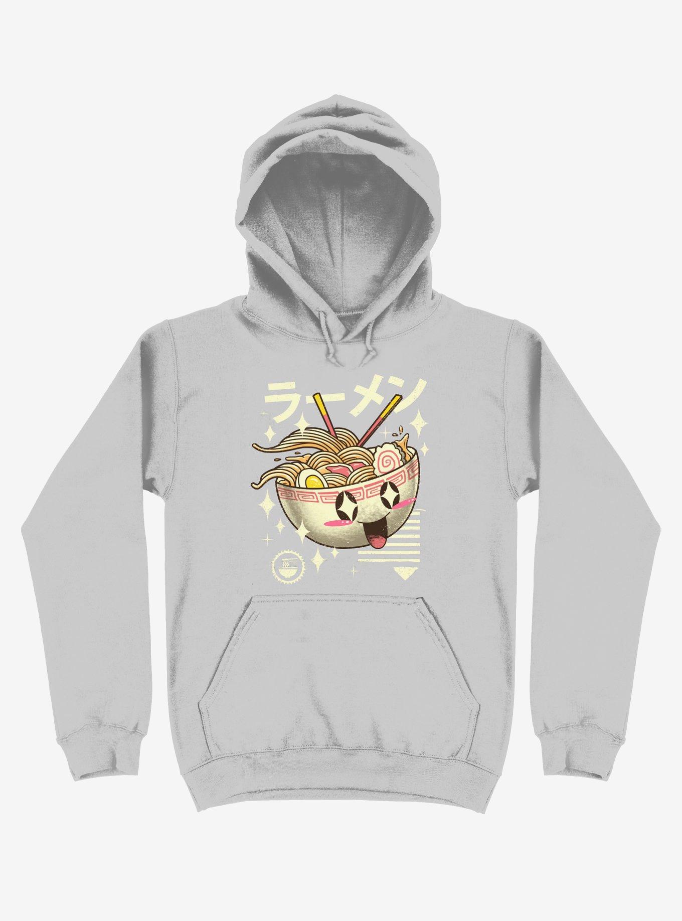 Kawaii Ramen Silver Hoodie, SILVER, hi-res