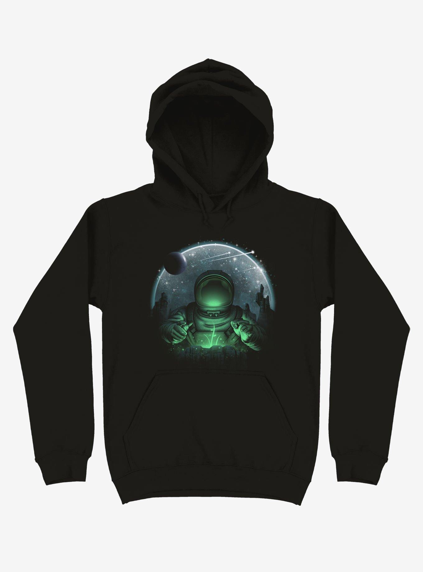 Sign Of Life Space Black Hoodie, BLACK, hi-res